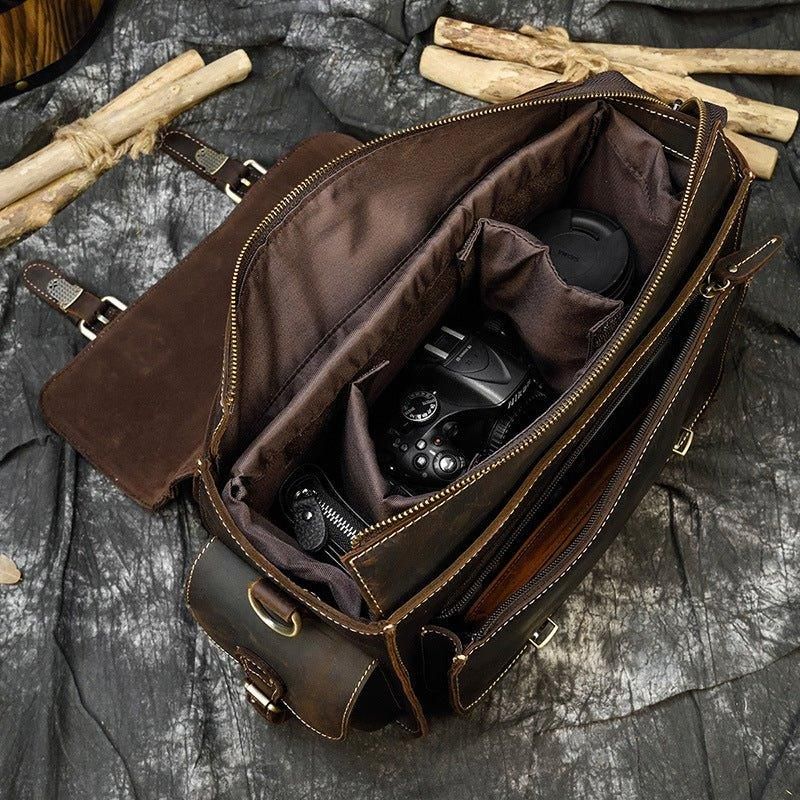 Kožna Torba Za Fotoaparat Vintage Moderan Slr Dslr Objektiv